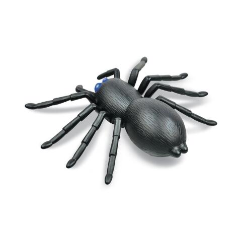 Remote Control Electric Spider Toy Animal Tidy Simulation Spider Simulation Animal Eyes Will Glow Puzzle Early Education Toys: black