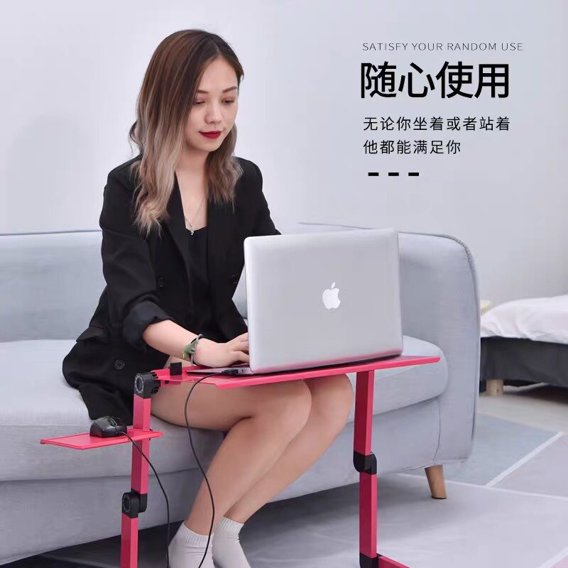 Portable laptop desk for bed adjustable computer desk ergonomic lap notebook support trayy traydes lapdesk with mouse pad