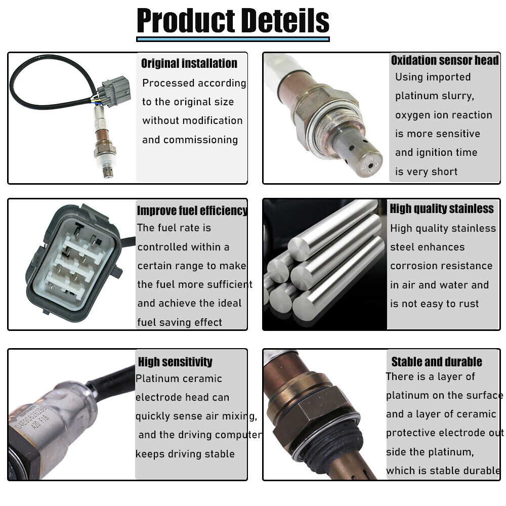 Sensor de oxígeno O2 para coche, accesorio para Honda Odyssey Pilot Ridgeline MDX Acura TL RL 3.5L 234 5010 2003 2004 2005 2006, , 36531-RCA-A01 2007