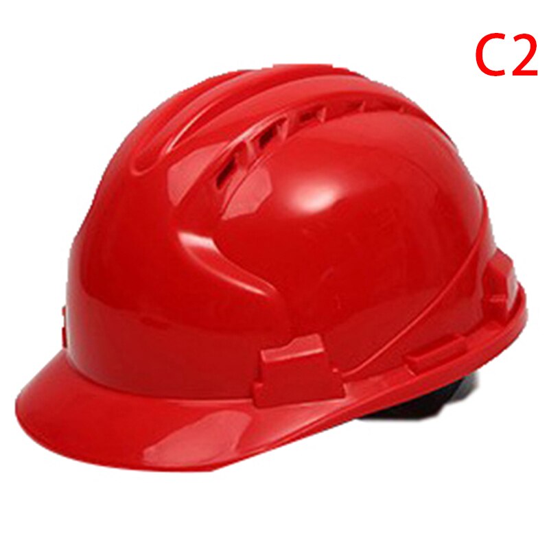 ABS Construction Safety Helmets Electrical Engineering Hard Hat Labor Work Cap: CStyle red