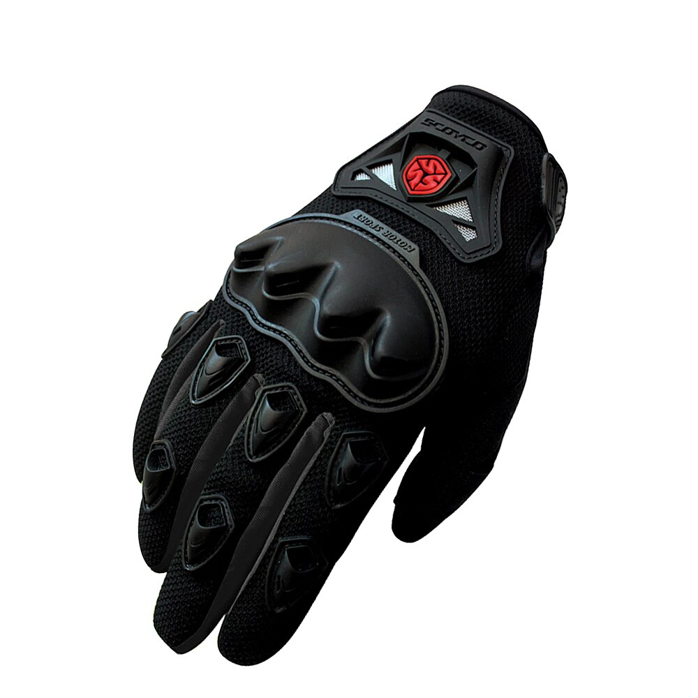SCOYCO Motorcycle Gloves Breathable Guantes Moto Gloves Motorbike Gloves Touch Function Motocross Off-Road Summer Racing Gloves: MC29 Black / XL