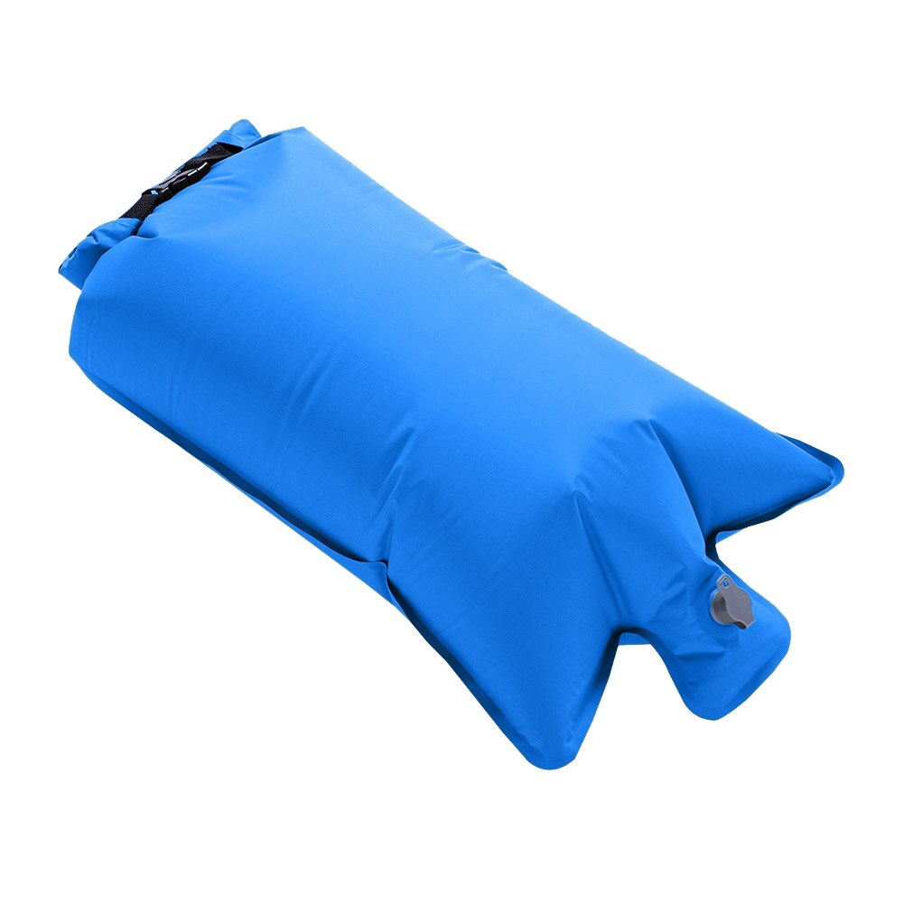 Camping Sleeping Pad Inflatable Moisture Air Mattress Ultralight Outdoor Mat Picnic Sleeping Mattress Camp Air Nylon Pouch: Sapphire blue