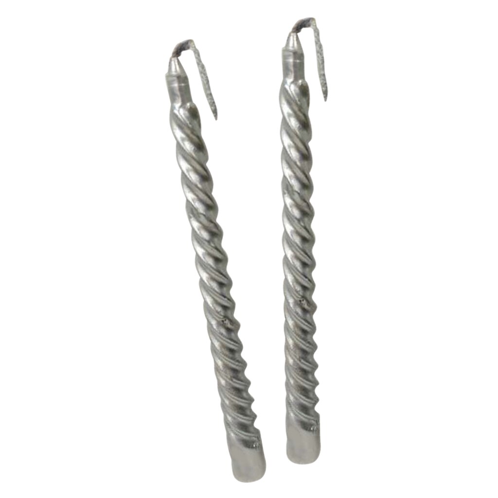 Velas largas en espiral retorcida para comedor, restaurante, cafetería, Bar, 2 uds., 19,5 cm