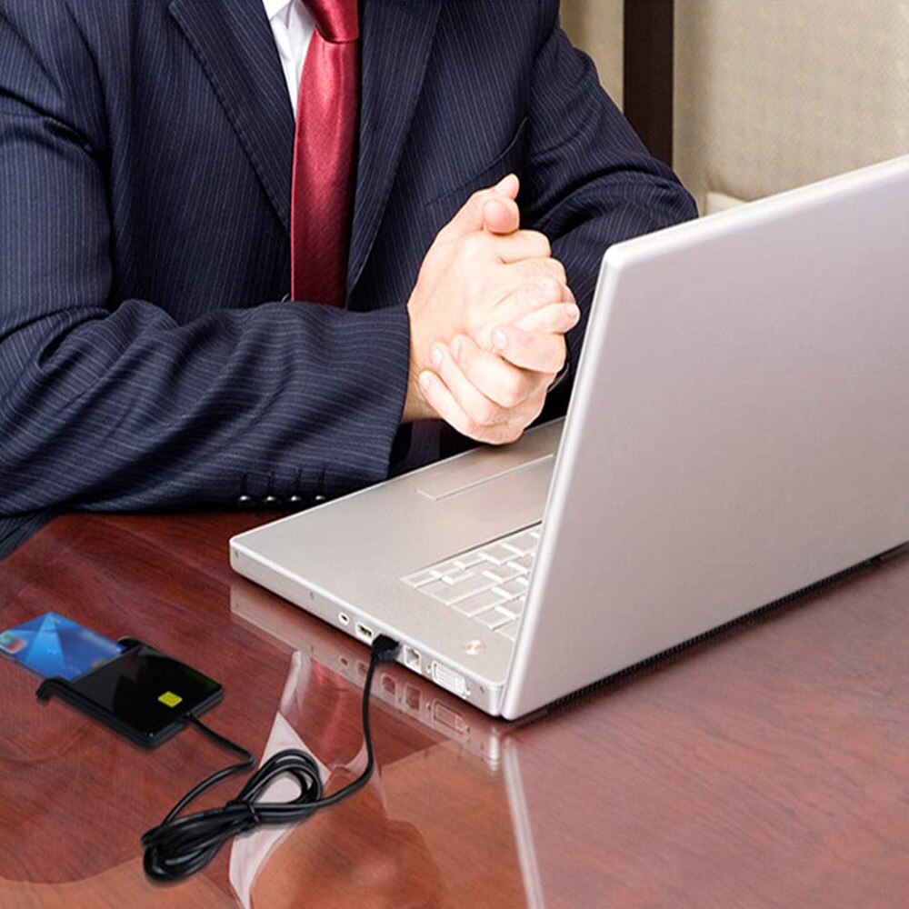 USB 2.0 Smart Card Reader CAC ID Bank Card Sim Card Clone Connector Card Reader Adapter PC Computer Laptop Accessories