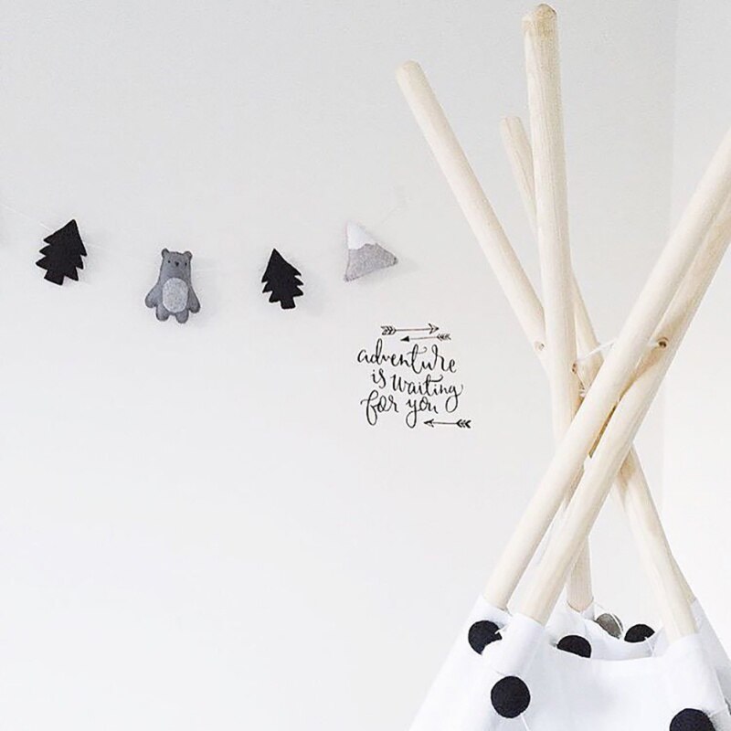 3 Styles Kids Room Decoration Hanging Wall Decor Felt Fabric Cloud Garland String Party Banner Bed Mat Baby Bunting Ornaments