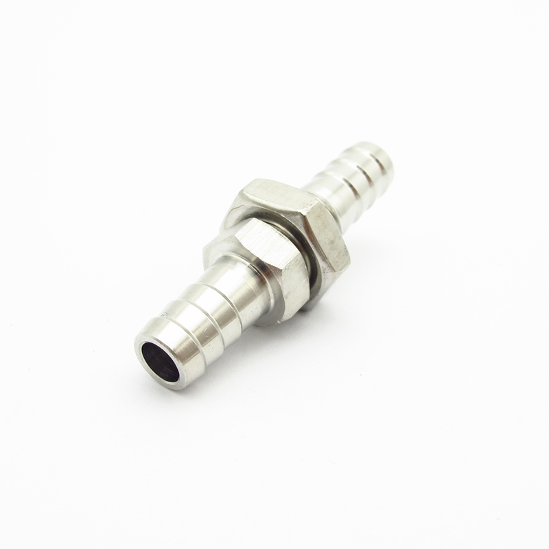 4mm 6mm 8mm 10mm 12mm 14mm 16mm 19mm Hose Barb Bulkhead 304 Stainless Steel Barbed Tube Pipe Fitting Coupler Connector Adapter