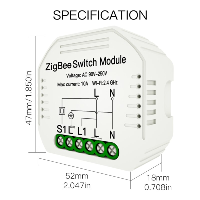 Tuya zigbee 3.0 wifi switch modul med smart lys switch modul smart life / tuya fjernbetjening arbejde med alexa google hjem