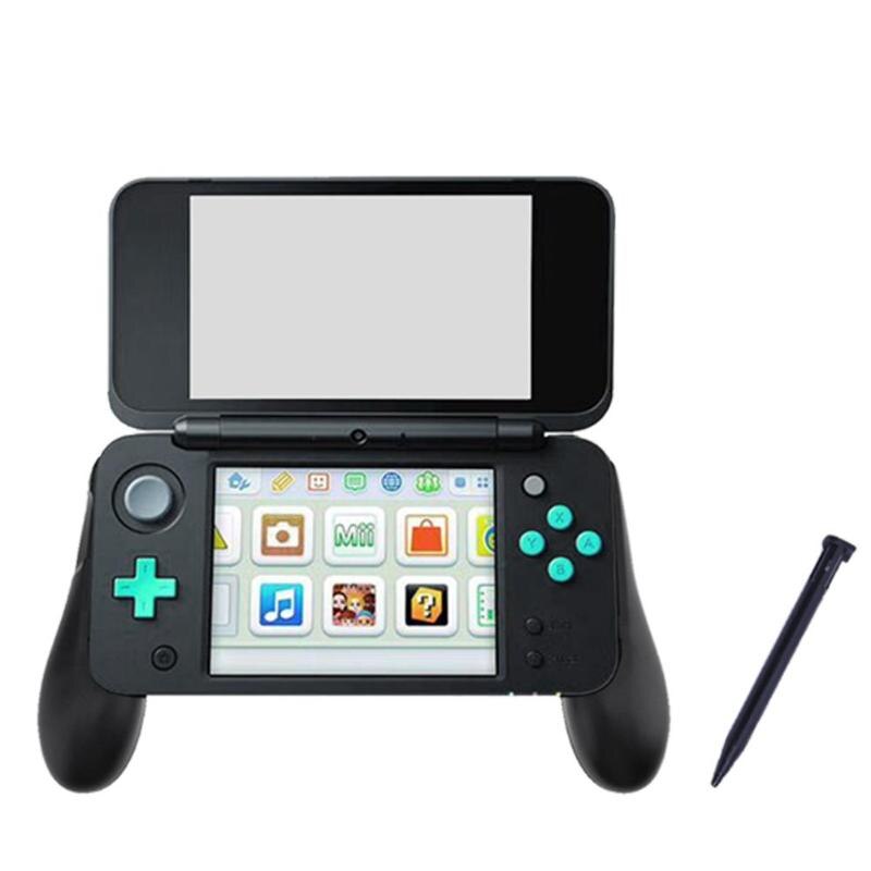 3 in 1 hand grip gamepad holder + crystal case + plastic stylus pen for nintendo new 2ds ii xl