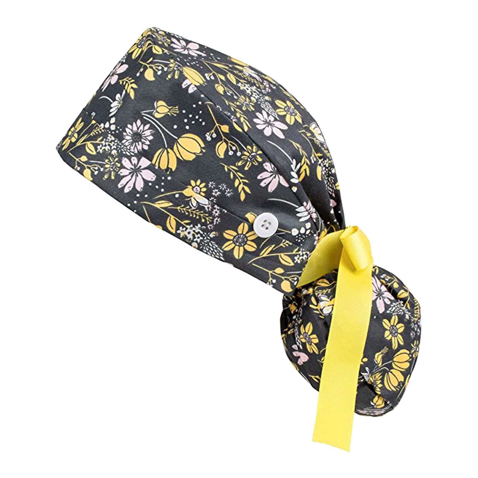 Calot de chirurgie pour femme, 3 pièces, chapeau d'infirmière en coton unisexe, casquette de chirurgie, bonnets, boutons, Bouffant, bandeau, chapeau gorros enfermera N *