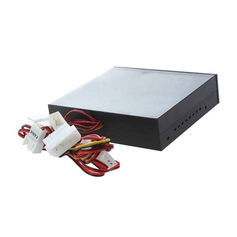 4 Channel 4 Pin Connector Blue LED PC Fan Controller with SATA 1 to 10 Way Splitter PWM Cooling Fan Hub