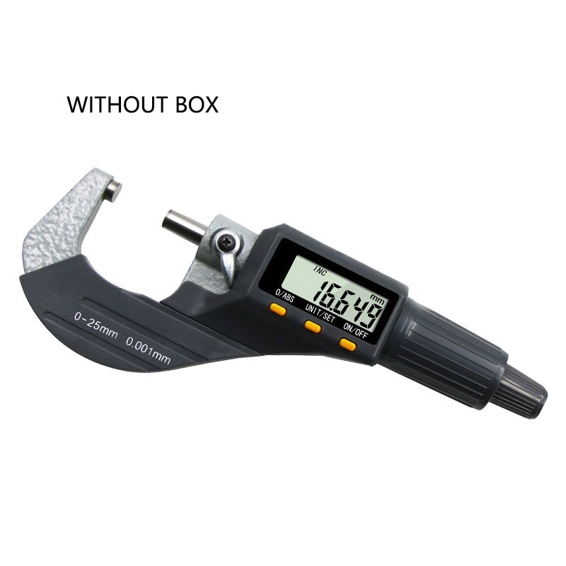 0.001mm Electronic Digital Caliper Gauge Meter Micrometer 0-25mm Large screen Micron Digital outside Micrometer Measuring Tools: without box