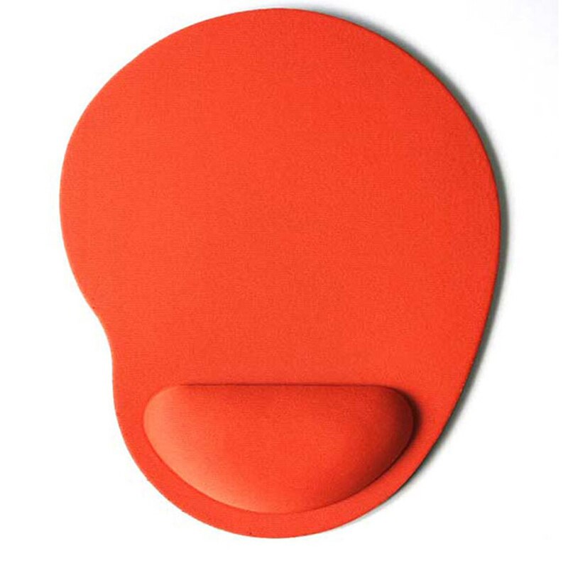 Silikon mjukt handledsstöd stöd musmatta gaming möss pad för pc bärbar dator: Orange