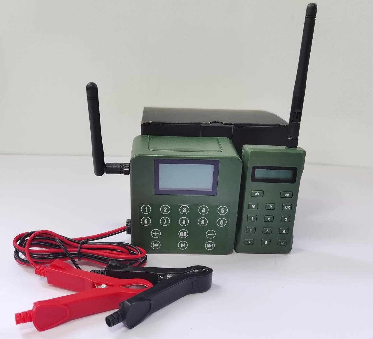 Llamador de aves MP3 de 100 vatios con ajuste de contraseña, dispositivo de sonido de codorniz, llamada electrónica de gansos de pato, recién llegado: Verde