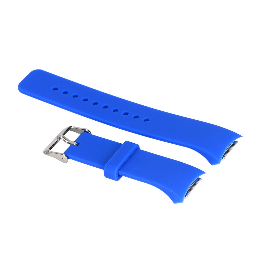 Siliconen Horloge Band Voor Samsung Galaxy Gear S2 R720 R730 Band Strap Sport Horloge Vervanging Armband 14 Kleuren Voor Keuze: Blue