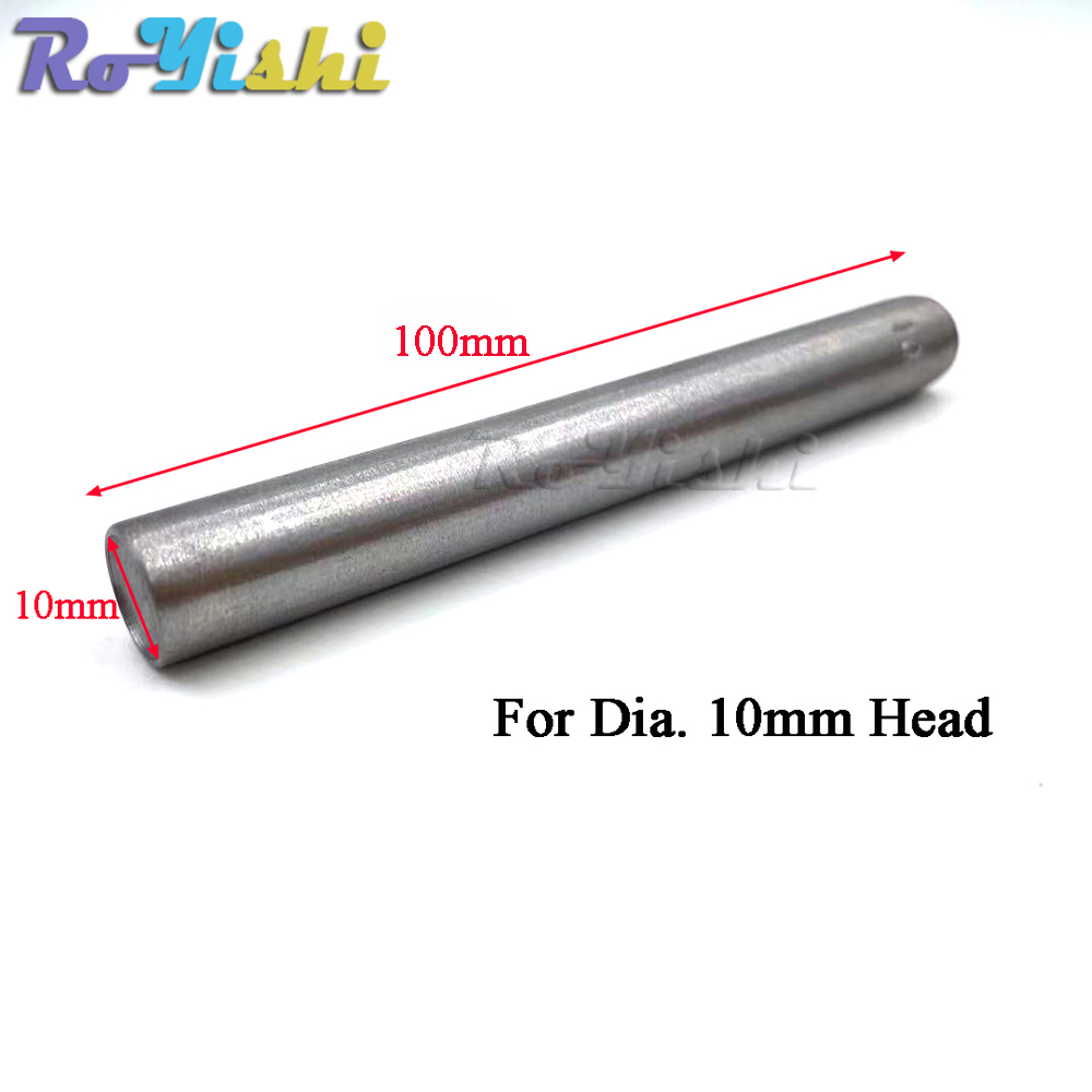 Double cap rivets setting tool single cap snap rivet punch setter hand tool Steel spike studs for leather craft garment shoe DIY: 10mm