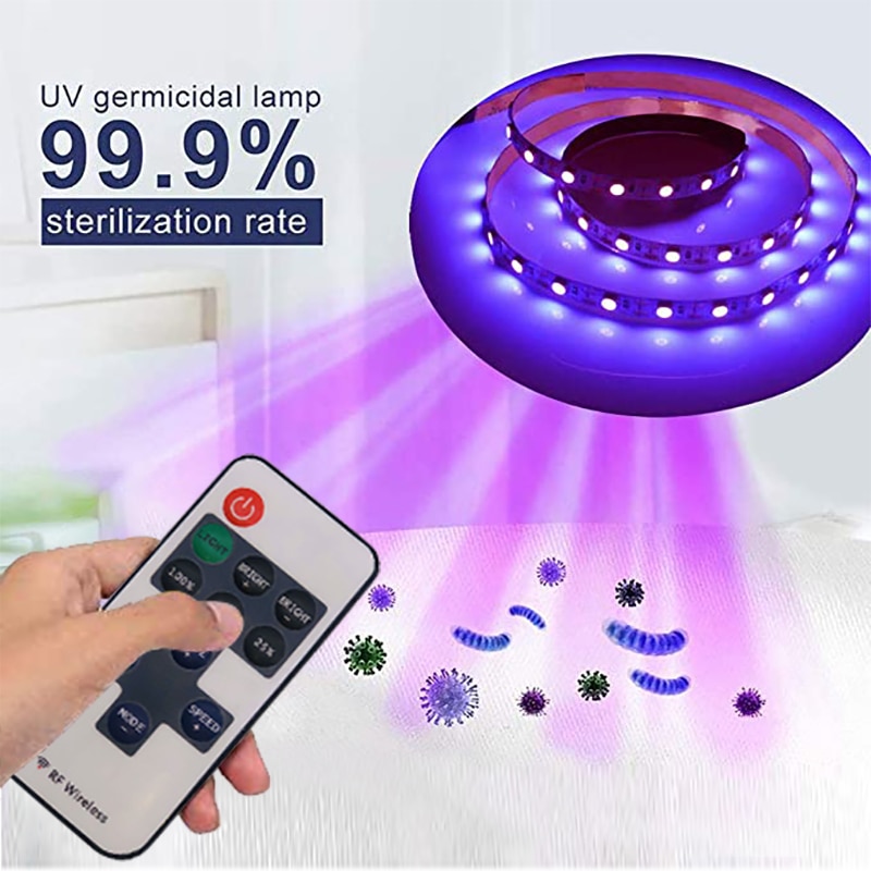 Intelligent Remote Control Disinfection Lamp With LED Germicidal Lamp Ultraviolet UVC Germicidal Lamp Mite Killing Disinfector
