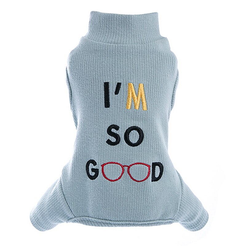 Süße Haustier Hund Gesamt Schlafanzug für Kleine Mittlere Hunde Shih Tzu Chihuahua Terrier Pyjama Overall Welpen Katze vier Beine Kleidung: Grün / L