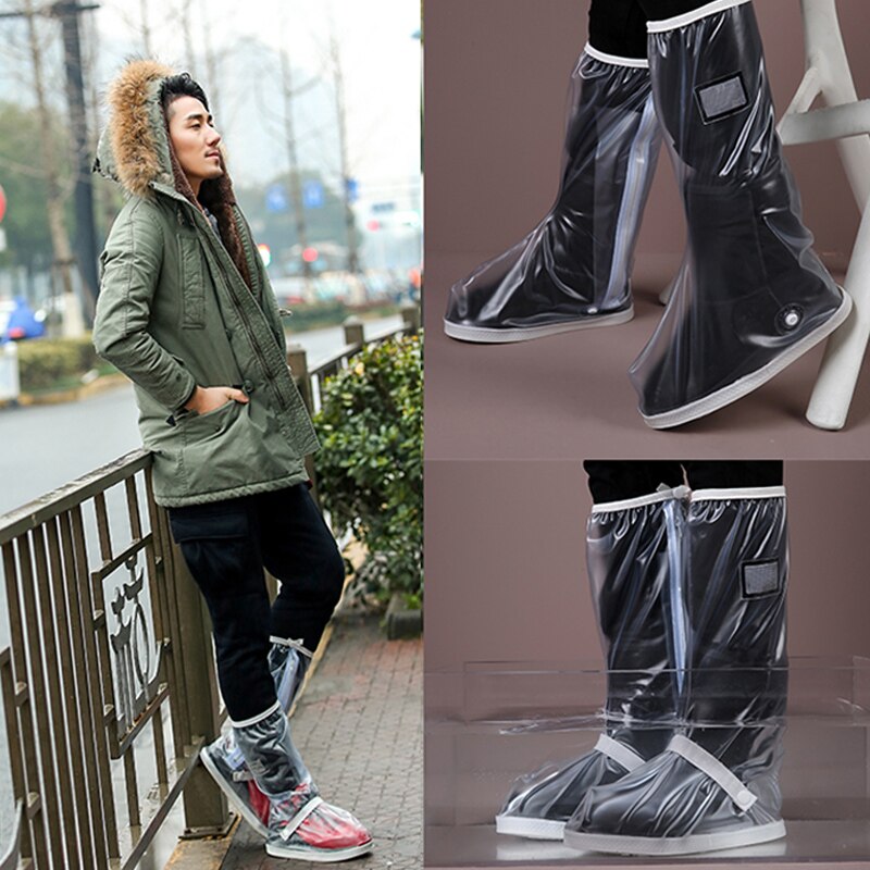 Botas de lluvia reutilizables para motocicleta y bicicleta, cubierta zapatos a prueba de agua, plegables, 2 uds.