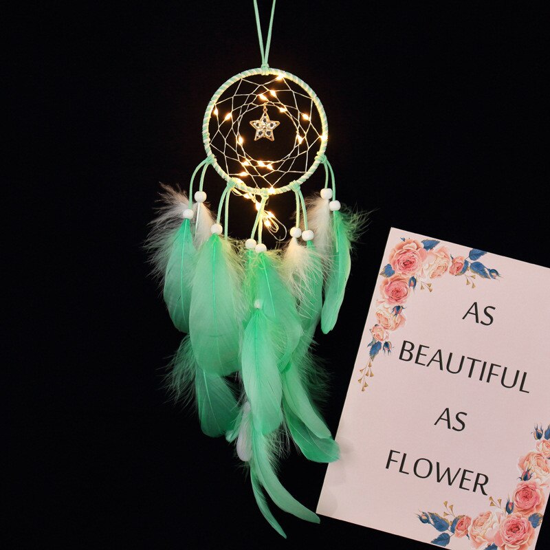 Ins Nordic Kleur Catcher Met Licht Decor Babykamer Decoratie Muur Opknoping Beddengoed Bumpers Kids Party Kids Meisjes Kamer Decor: green