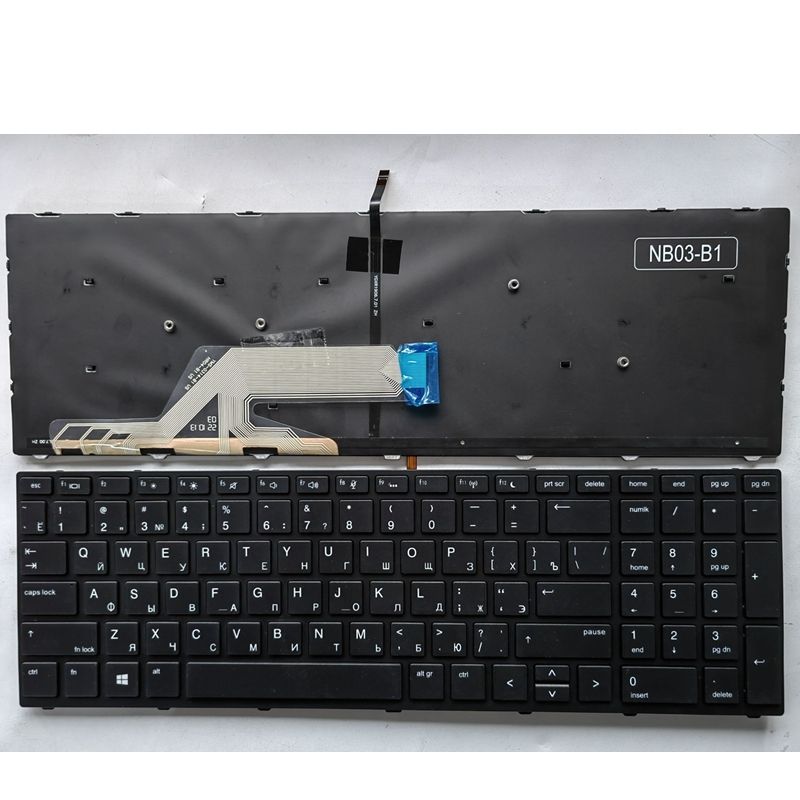 US/SP/UK laptop keyboard for HP Probook 450 G5 455 G5 470 G5 650 G4 650 G5 English black keyboard Backlit: green
