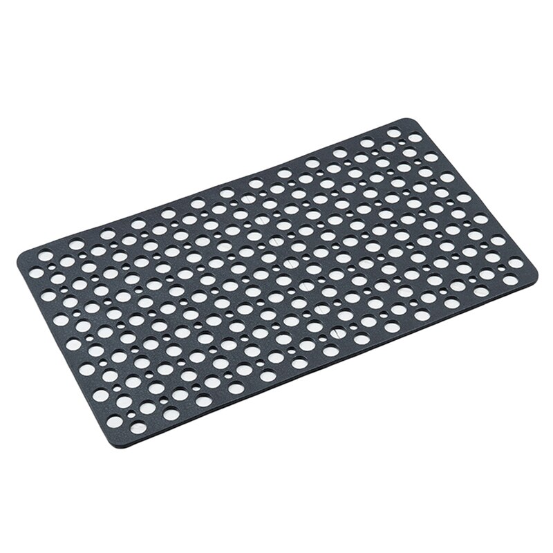 Bathroom Bathtub Anti-Slip Floor Mat Strong Suction Cup Lengthened Massage Bath Mat Shower Bathtub Mat: black