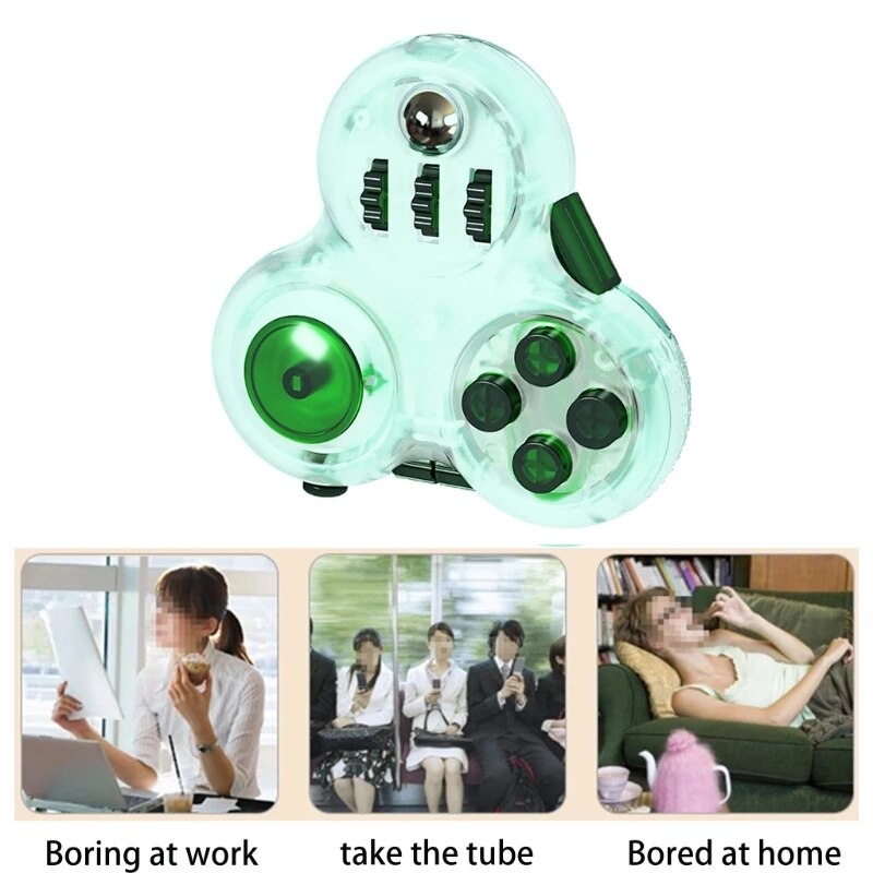 1Pc Fidget Controller Pad Cube - Premium Fidget Toy-Used To Relieve Stress, An Anti-Anxiety Hand Toy