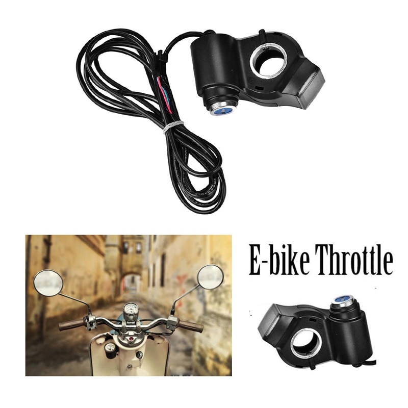 Droppinship E-bike Gashendel met LCD Display Elektrische Scooter Stuur Zwart Throttle Grips