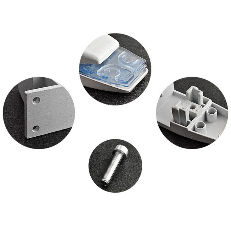Glass Shelf Holder Glass Clamps T Shaped Aluminum Alloy Shelf Support Bracket Home Office Desk Glass Screen Folder Clip