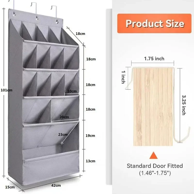 Deurschoenorganizer Hangend schoenenrek met 11/12 Pocket Rack Organizer Ruimtebesparend Wandgemonteerde Oxford-houder Garderobe-organizer