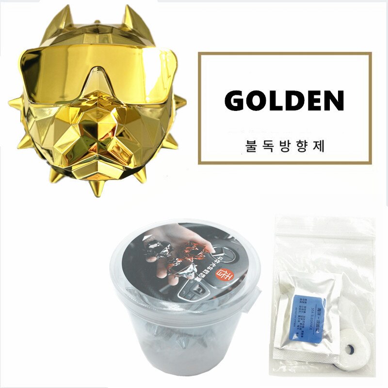 Bulldog Fragrance Deer Vehicle Fragrance Decoration Car Bling Accessories Car Air Freshener Diffuser Vent Clip Car Decoration: CA361-1-G