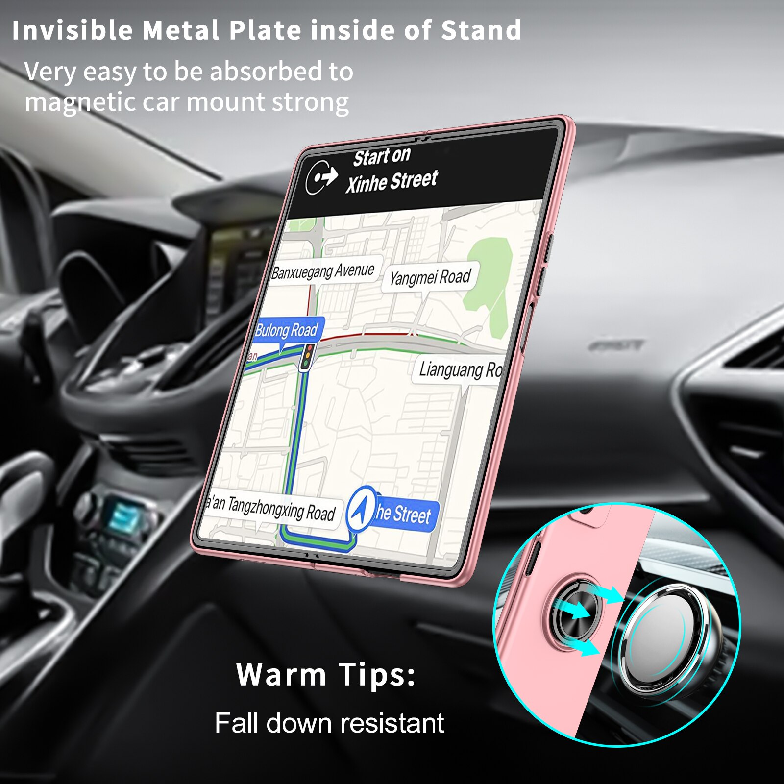 Odporny na wstrząsy metalowy pierścień Kickstand Case do Samsung Galaxy Z Fold 2 Fold2 5G Fold 3 Fold3 antypoślizgowa precyzyjna wycinanka pokrywa Capa