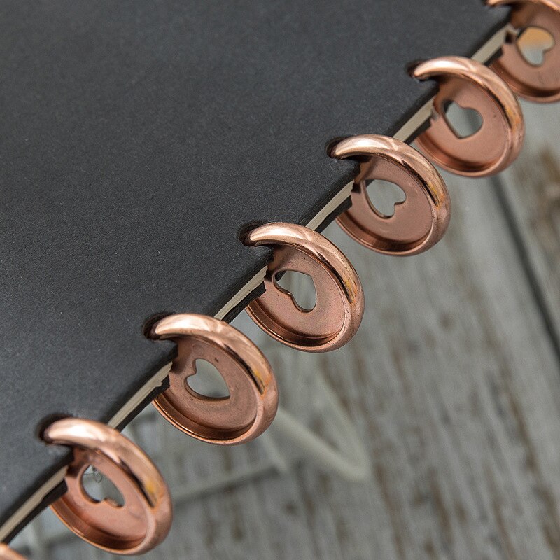 23Mm Binding Ring Paddestoel Gat Knop Notepad Plastic Losbladige Spoel 360 Graden Opvouwbare Plastic Schijf Plastic Gesp kantoor