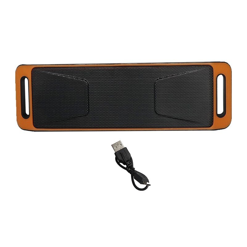 Mini bluetooth högtalare utomhus vattentät bärbar högtalare ljudbox musikpelare trådlös högtalare subwoofer hd bas stereo: Orange