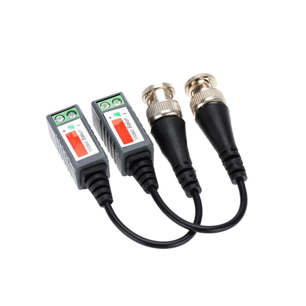 10pcs ABS Plastic CCTV Video Balun CCTV Accessories Passive Transceivers 2000ft Distance UTP Balun BNC Cable CAT5 Cable