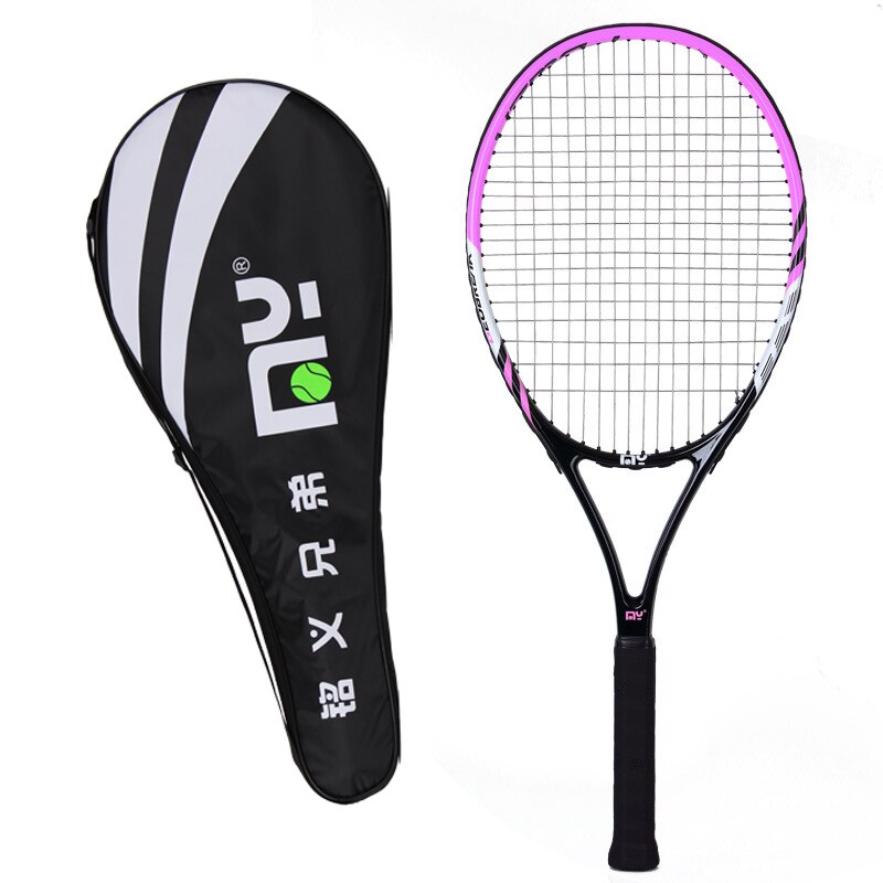 L2 Grip Tennisracket Carbon Composiet Racket Mannen En Vrouwen Ultra Light Dampener Raquete De Tennis Paqueta: Pink