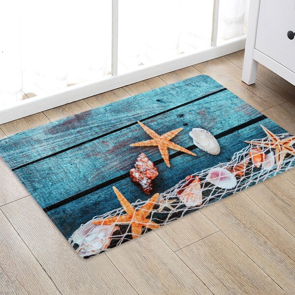 Tapis de sol de cuisine en Grain de bois ancre | Tapis de sol de porte, tapis antidérapant pour salon, couloir chambre à coucher, salle de bain, tapis de sol: 3 / 40 cm x 60 cm