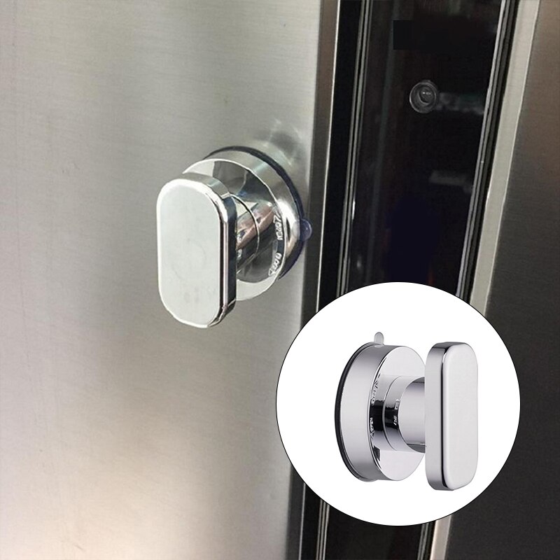 1PCS Super Suction Glass Door Handle Free Punching Sliding Door Drawer Cabinet Kitchen Suction Cup Handle Pull Knob Furniture