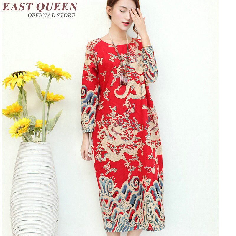 Chinese traditionele jurk vrouwen chinese traditionele jurk robe chinese oosterse jurken vrouwelijke oosterse stijl jurken AA920