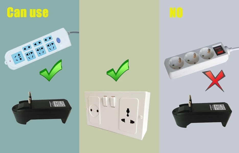 Eu Standaard 18650 Adapter Led Zaklamp Voeding 3.7V 500mA Dc Smart Charger Voor 16340 14500 10440 26650 Lithium batterij