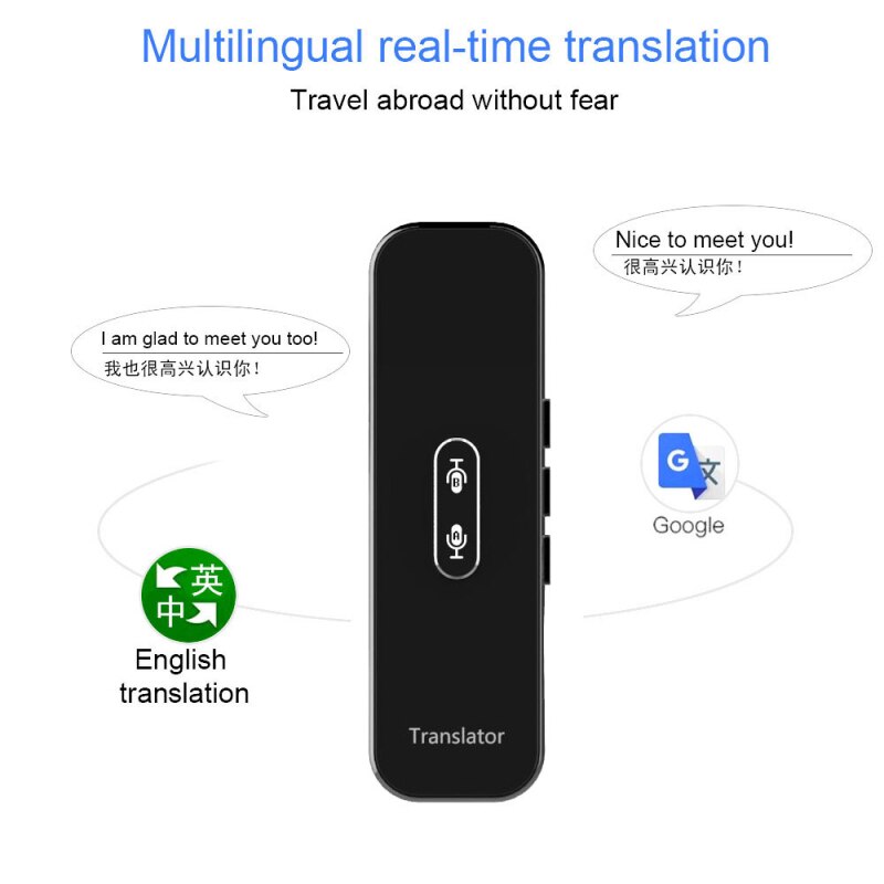 G6X Draagbare 3 In 1 Smart Vertaler Met 40 + Talen Instant Bluetooth Vertaler Ondersteuning Voice/Tekst/Fotografische