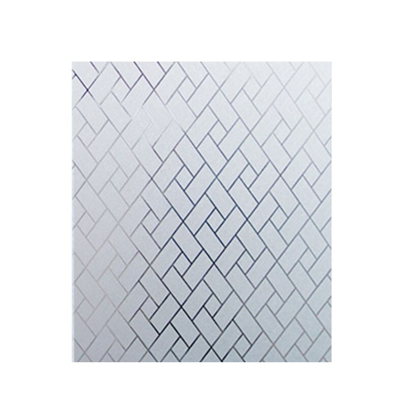 PVC Rectangle Static Glass Film Translucent Self-Adhesive Glass Film Vinyl Geometric Window Foil Privacy Sticker: clear