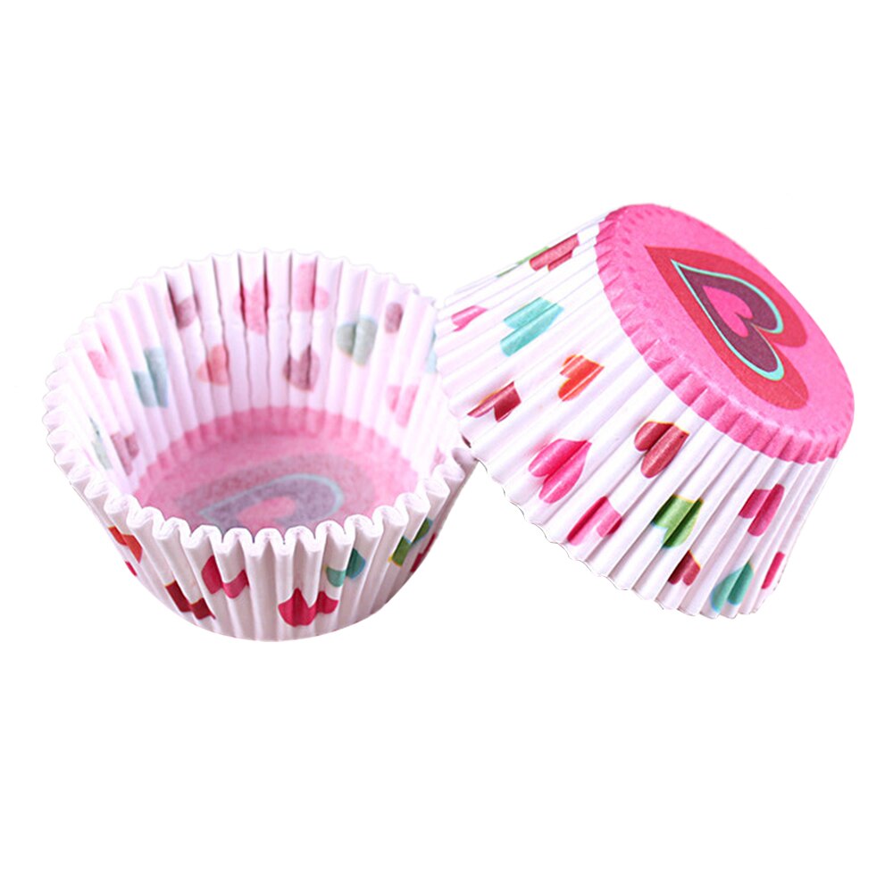 100 kpl/setti muffinssi cupcake kupit kakkumuodot cupcake vuoraus leivonta muffinirasia kuppi kotelo juhlatarjotin kakkumuotin koristelu työkalut: Suklaa