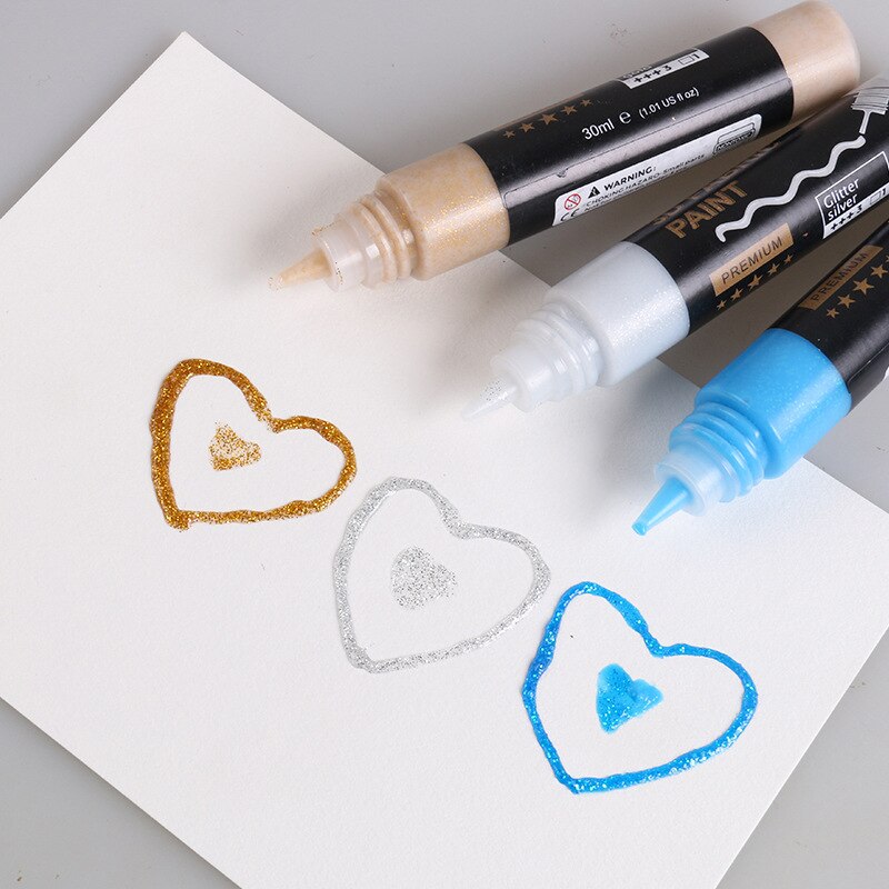 3D Three-dimensional Textile 24, 36 Color Acrylic Hand-painted Wall Paint Paint Set