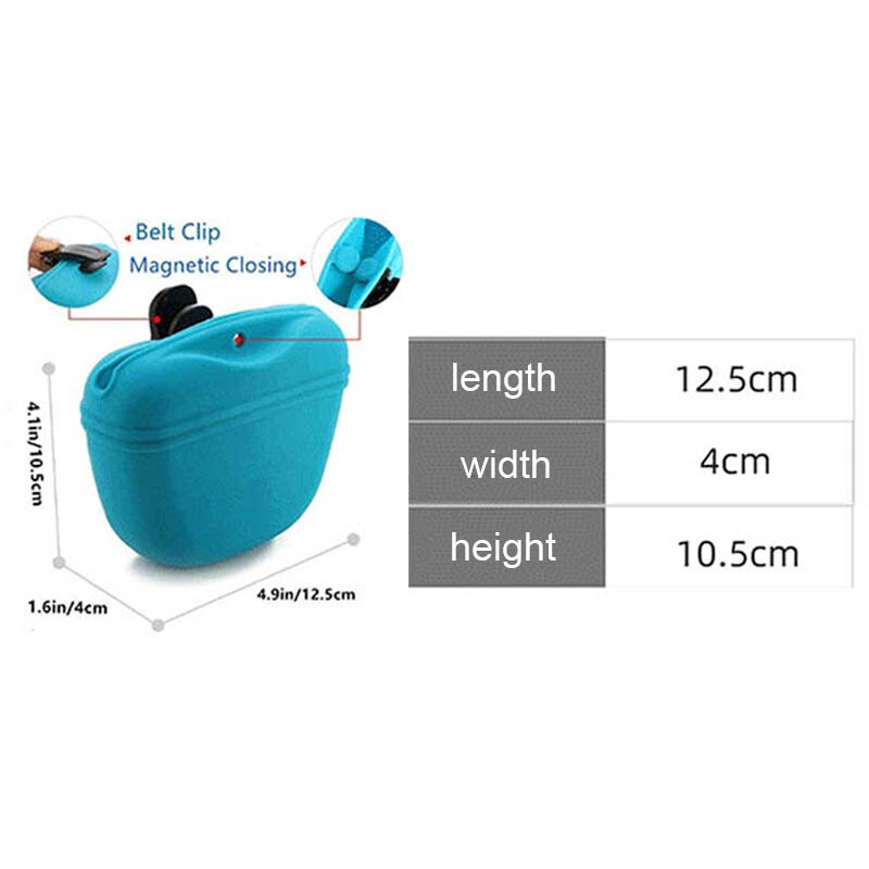Cangurera de silicona multiusos para perros y gatos, bolsa de almacenamiento de alimentación, suministros de entrenamiento, entrenador, 1 Uds.