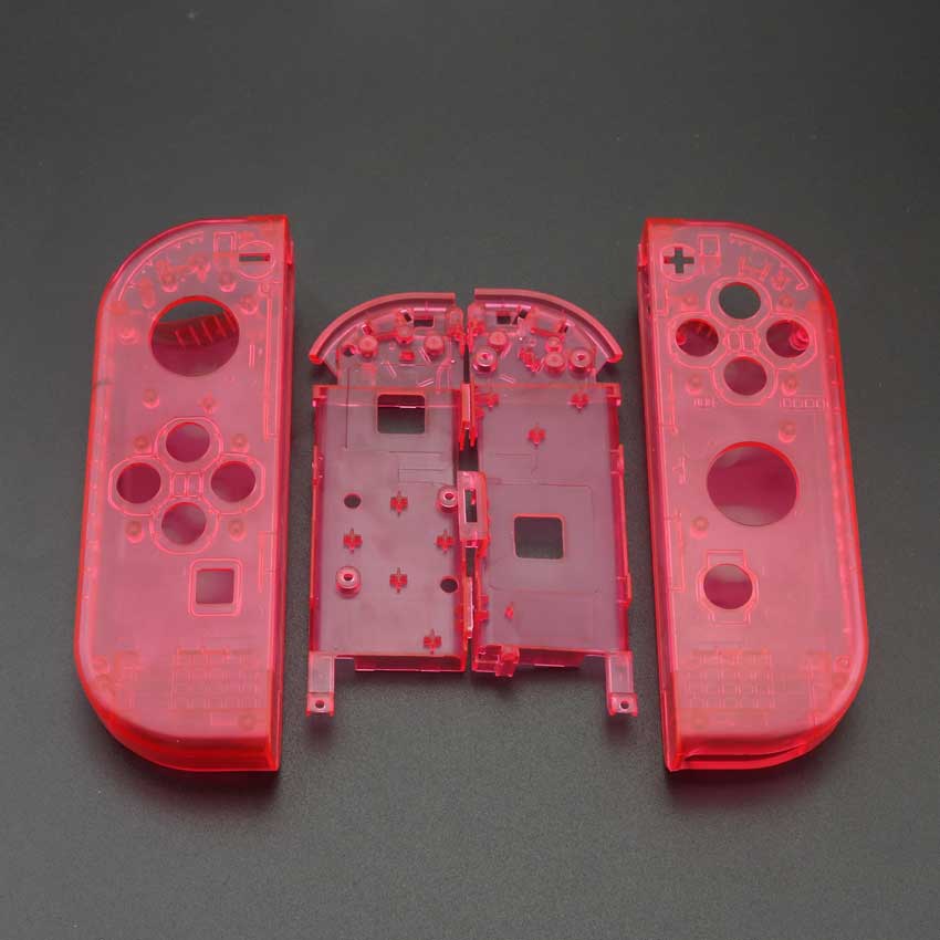 YuXi Clear White Plastic L R Housing Case Cover for Nintend Switch NS NX Joy Con Console Shell Replacement Parts: P