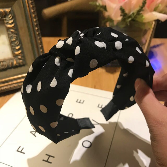 Kinder Nette Farben Gedruckt Plaid Streifen Haar Hoop Hair Mädchen Schöne Dot Bogen Kaninchen Ohren Stirnbänder Kinder Haar Zubehör