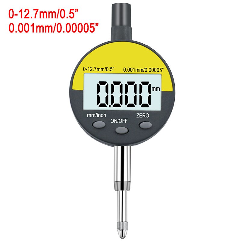 0.001mm Electronic Micrometer 0.00005" Digital Micrometer Metric Inch Range 0-12.7mm 0.5" Dial Indicator Gauge With Retail Box: Dial indicator