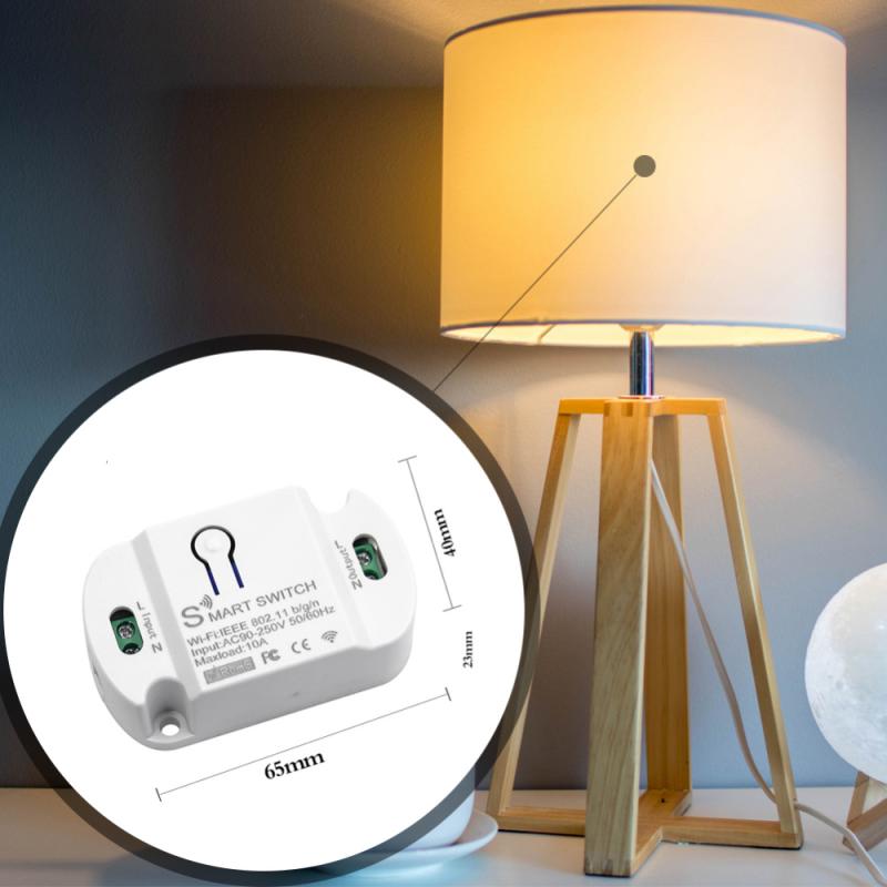 10A Wifi Smart Switch Timer Wireless Switches Smart Home Automation Compatible With Tuya Alexa Google Home