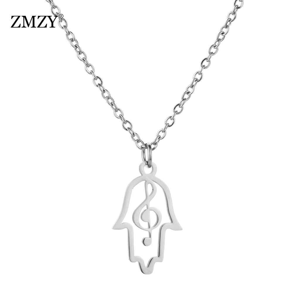 ZMZY złoto srebro kolor 316L ze stali nierdzewnej stalowy wisiorek naszyjnik kobiety biżuteria Boho łańcuch Colar Choker naszyjniki moda artystyczna: KD060