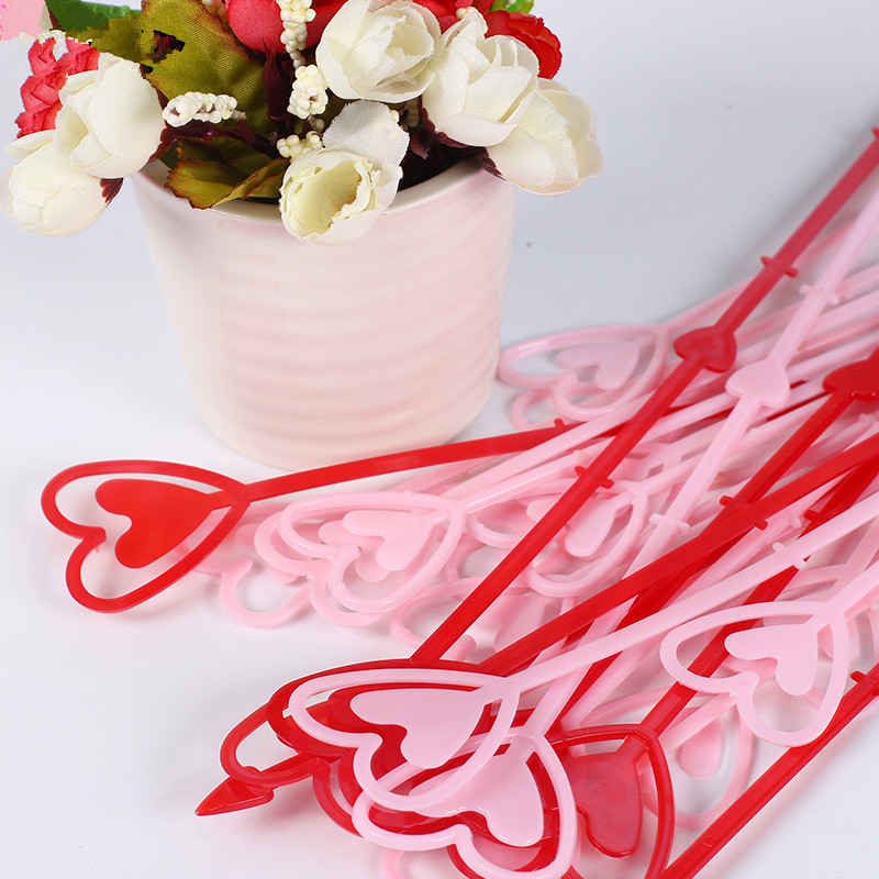 80 st / lot floraarrangemangsdekoration ,24.5cm plaststång för blomdekorationer